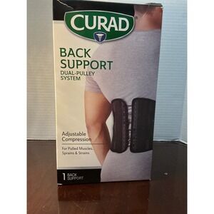 CURAD Back Support Dual Pulley System Adjustable Compression L‎ XL